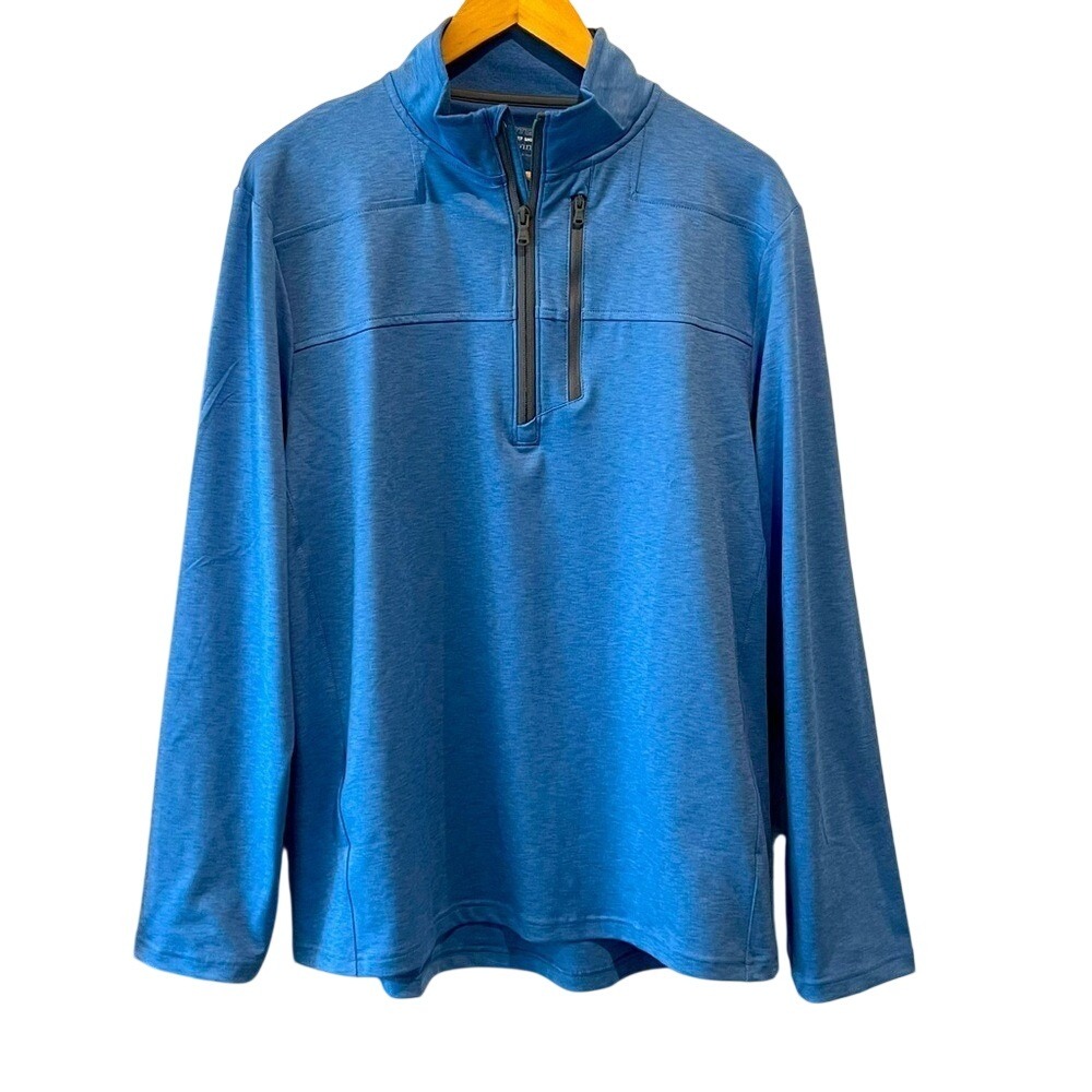 Vineyard Vines OTG Shep Shirt Mens Large Blue Excellent Quarter Zip Pullover
